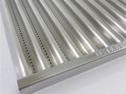 Parts for Commercial Series 2 Burner Grills: 18-3/8" x 8-3/4" Infrared Perforated Stamped Stainless Cooking Grate