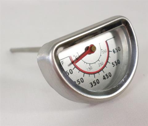 Parts for Commercial Series 4 Burner Grills: "Bottom-Rounded" Semi-Circular Temperature Gauge 
