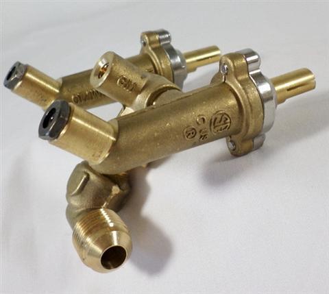Parts for Gas Valves and Manifolds Grills: Propane (LP) Twin Body Valve With #58 Orifices, Phoenix (PFMG Series)