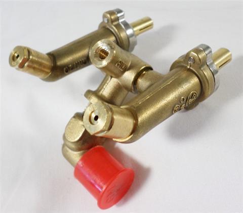 Parts for Gas Valves and Manifolds Grills: Natural Gas (NG) Twin Body Valve With #55 Orifices, Phoenix (SDRIV)