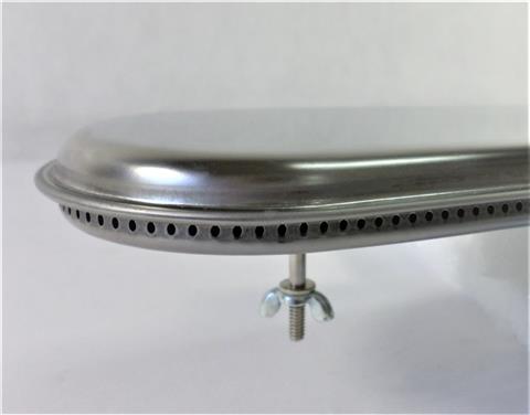 Parts for Phoenix Grills: 15-1/4" X 4" Stainless Steel Dual Feed Oval Burner Assembly, Phoenix