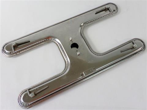 Parts for Gas Grill Burners Grills: 8-1/8" X 16" Single Port Stainless Steel "H" Burner With "Adjustable" Length (7-1/2"-9-1/2") Venturi