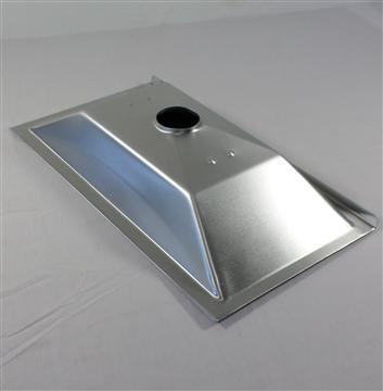 Parts for Genesis Silver A Grills: Catch Tray with Centered Drain - Aluminum - (16-13/16in. x 9-3/8in. x 3-1/4in.)