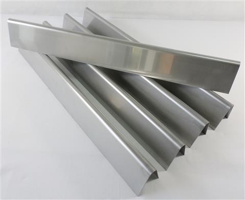 Parts for Burner Shields Grills: 23-3/8" Long Stainless Steel Flavor Bars "Set of 5", Replaces Weber Part 9913