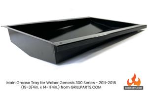  2011 Genesis 300 grill parts: Main Grease Tray for Genesis 300 Series - 2011-2016 (image #3)