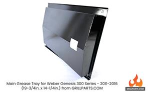  2011 Genesis 300 grill parts: Main Grease Tray for Genesis 300 Series - 2011-2016 (image #4)