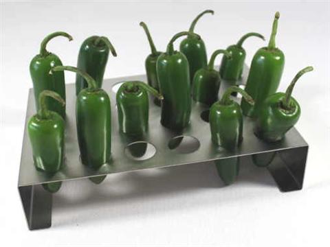 Parts for MasterFlame Grills: Jalapeño Grilling Tray - Stainless Steel - (Holds 24)