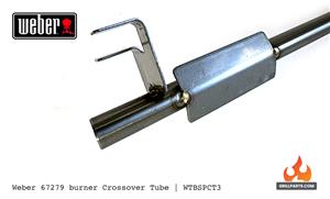  Spirit II grill parts: Crossover Burner Tube - 15-1/4in. - (Weber Spirit/Spirit II 310) (image #3)