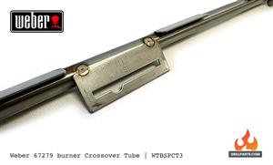  Spirit II grill parts: Crossover Burner Tube - 15-1/4in. - (Weber Spirit/Spirit II 310) (image #4)