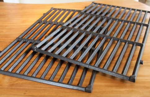 grill parts: 19-1/2" X 25-1/2" Two-Piece Cast-Iron Cooking Grate Set (Genesis 2007-2016)