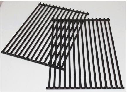 Parts for Cooking Grates Grills: 16-3/4" X 24" Two Piece Porcelain Coated Rod Cooking Grate Set